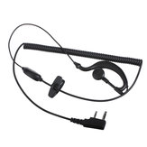 Micro casque écouteur d'oreille crochet pour la radio talkies-walkies